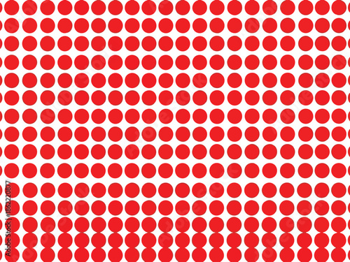 Red Dots Pattern on White Background