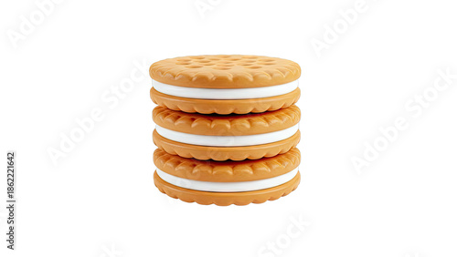 Wallpaper Mural Stack of Cream-Filled Sandwich Cookies Torontodigital.ca
