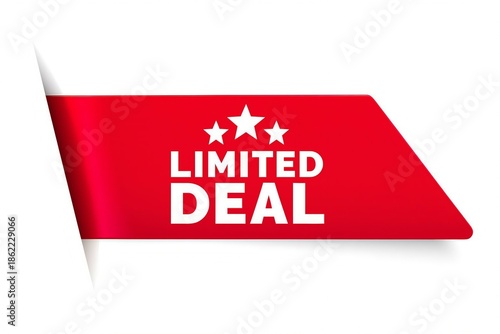 Free Download Limited deal sticker with red background and white text - GFXLoad