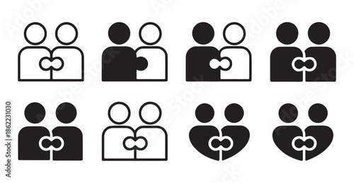 Collection of various geometric and abstract shapes icons black silhouette set isolated on white background