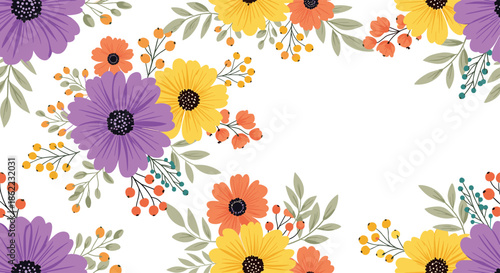 Character illustration of a man wearing a face mask waving his hand with speech bubbles and social media icons in the background.