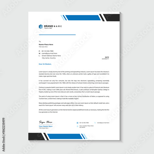 Professional Corporate Letterhead Template