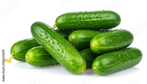 Fresh and Crisp Cucumbers - A Pile of Green Goodness.