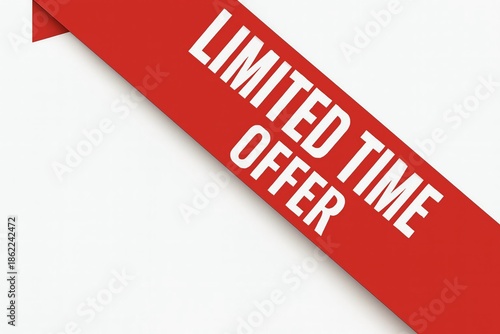 Limited time offer banner on white background