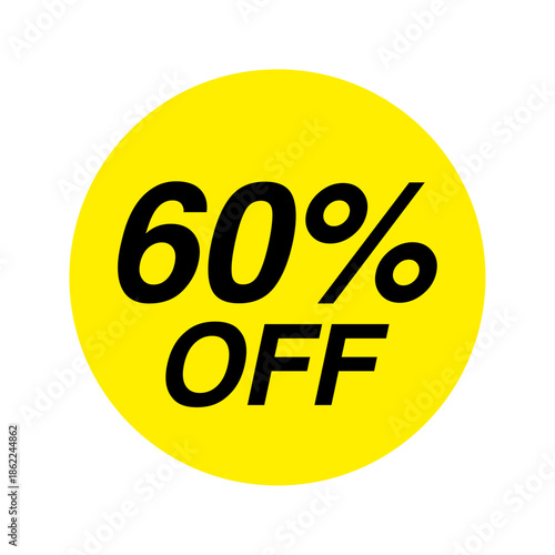 Yellow 60% off discount