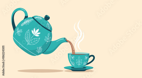 Friendly anthropomorphic illustration of the human digestive system including the stomach and intestines with a happy face and waving black arms.