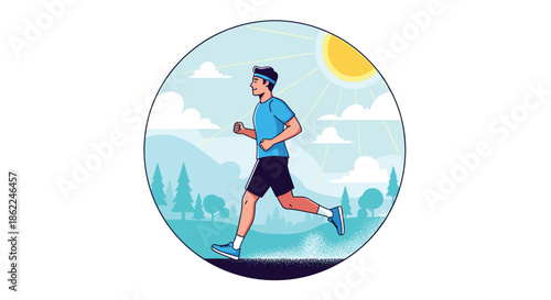 Content elderly woman wearing an apron and glasses cooks a meal on a modern white stove in a bright kitchen.