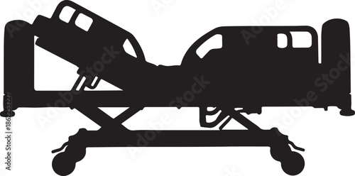 Hospital Bed with Adjustable Position