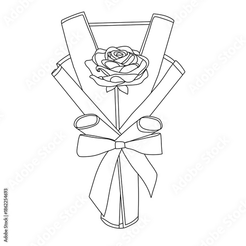 gift box with flowers