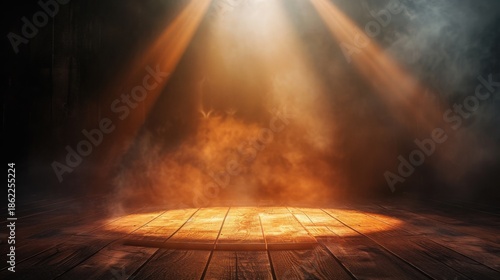 Product Launch Spotlight Background Centered 