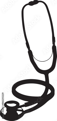 stethoscope on transparent background