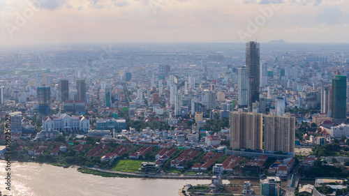 The tallest building in the Kingdom of Cambodia is under construction.