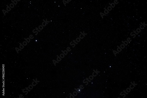 A black sky with a few stars in it