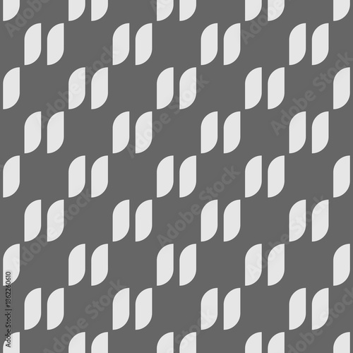 Abstract Curved Shapes Pattern on Gray Background