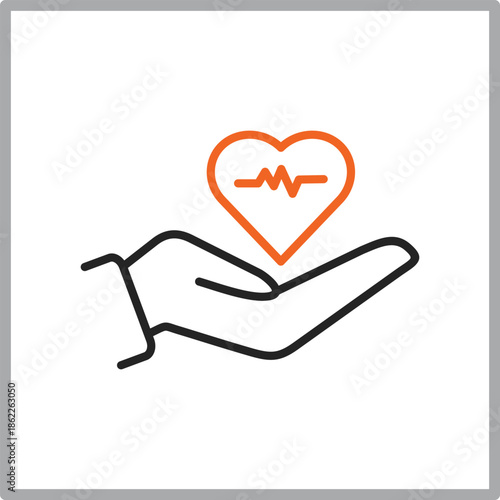Charity icon outline multistyle vector illustrations concept