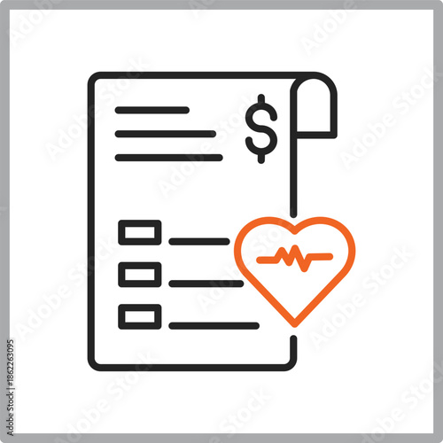 Health check icon outline multistyle vector illustrations concept