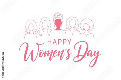 Happy women's day celebration empowering women worldwide