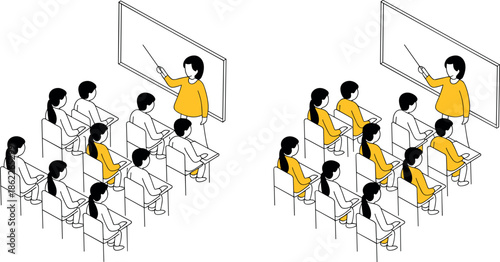 Classroom education teaching learning students teachers educational setting