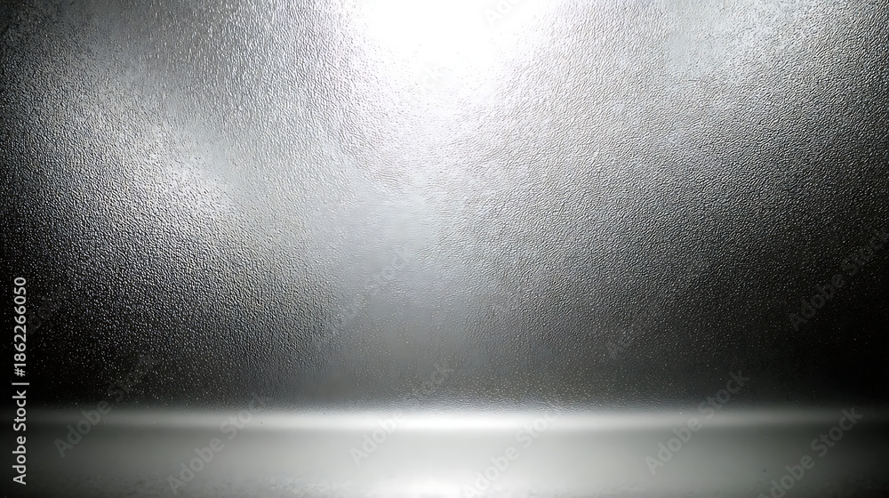 Fototapeta premium Dark Textured Studio Background with Bright Floor Light