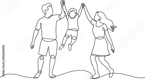 Happy family playing together outdoor activities parenting moments joyful moments