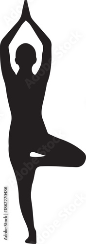 Person performing yoga pose