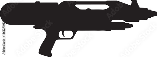 Silhouette of a firearm