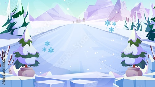 Blue and White Playful Winter Season Presentation - 1