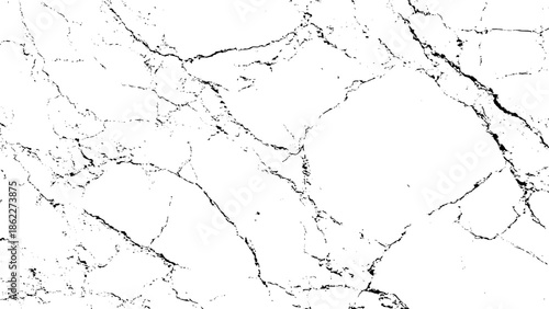 A striking close up view of a white marble surface displaying intricate grey vein patterns and textures