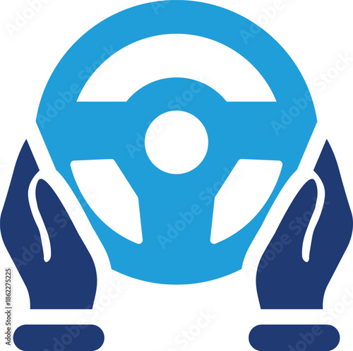 Hands on Steering Wheel Icon