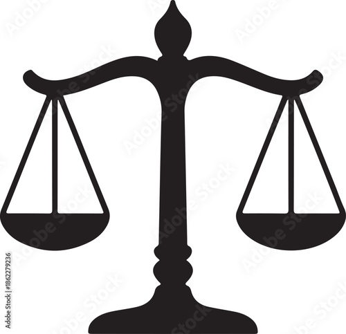 Justice – Minimal Conceptual Typography Representing Law, Fairness, and Equality