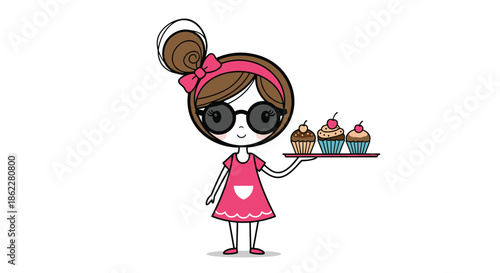 Woman applying beauty skin care patches under her eyes with abstract colorful shapes and botanical plants in the background.