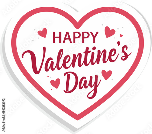 Wallpaper Mural Happy Valentines Day typography poster with handwritten calligraphy text, Vector illustration
 Torontodigital.ca