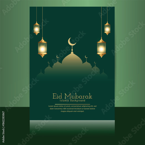 eid mubarak greeting card