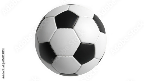 Black and white soccer ball