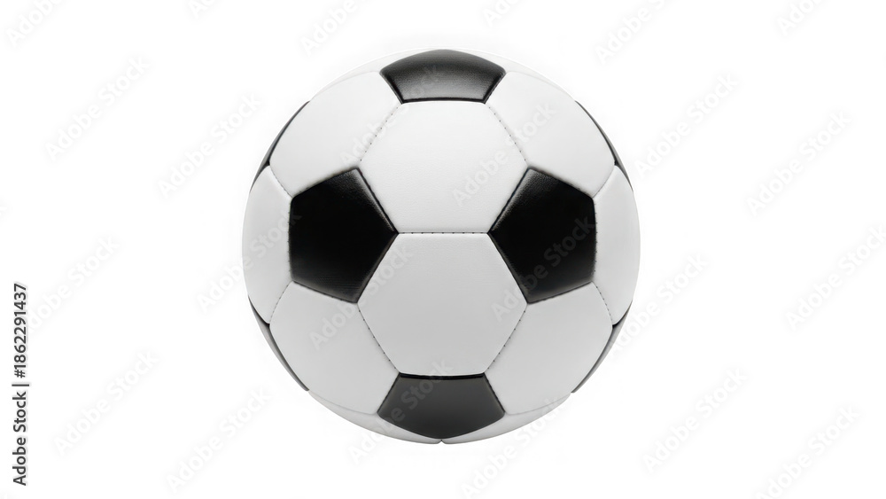 Fototapeta premium Classic black and white soccer ball