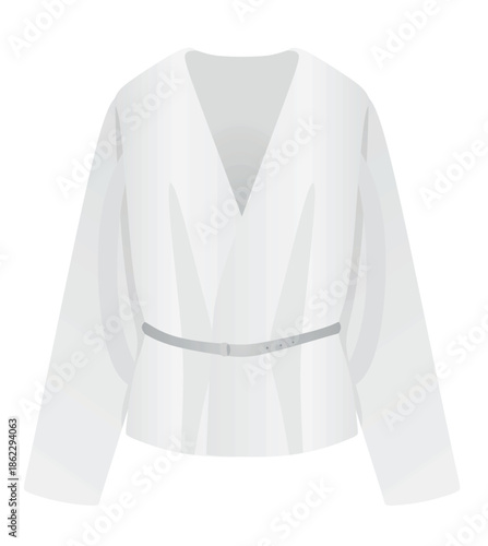 Women white jumper. vector illustration