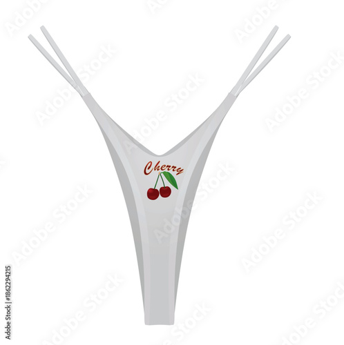 Cherry design panties. vector illustration