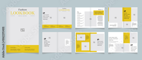 Modern Fashion Lookbook Layout – Clean Editorial Magazine Template