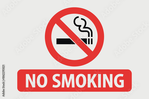 No smoking symbol promoting healthy lifestyle, isolated on transparent background, clean vector illustration ideal for smoke free zone signage, public safety awareness, health campaigns, and wellness 