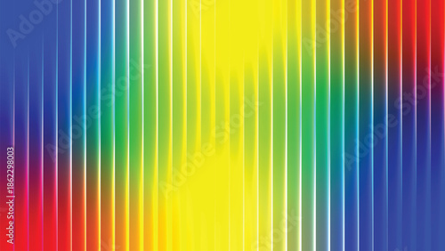 Vibrant vertical rainbow light spectrum gradient effect