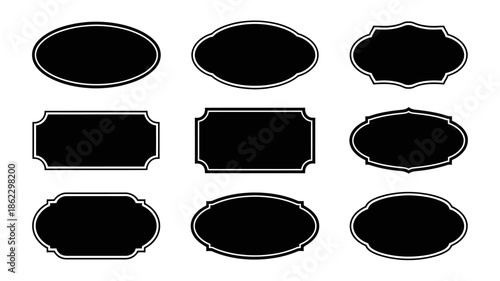 Elegant decorative frames for invitations and cards, vector illustration set adding sophistication, perfect for wedding stationery, greeting cards, event design, party invitations, and premium graphic