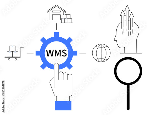Warehouse management system. Centralized WMS inventory control, logistics optimization, and supply chain efficiency. Warehouse management for improved storage and inventory systems. For logistics