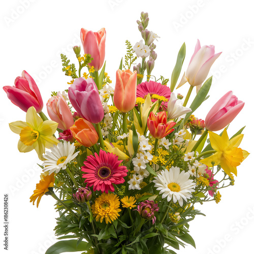 Colorful Flowers in a Bouquet Arranged for Decoration at a Celebration in Spr...