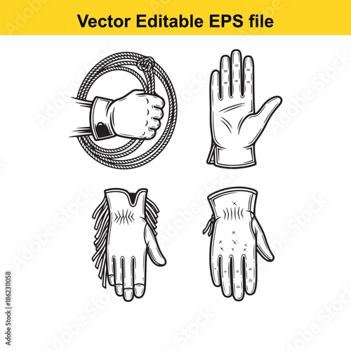  black and white vector graphics of hands in different poses and angles isolated on white background