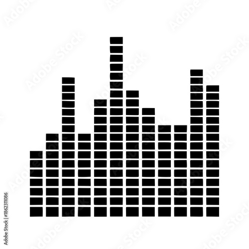 Air conditioning airflow vector icon for HVAC and climate systems