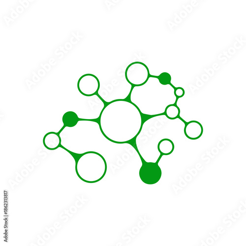 Abstract DNA Molecule structure vector .