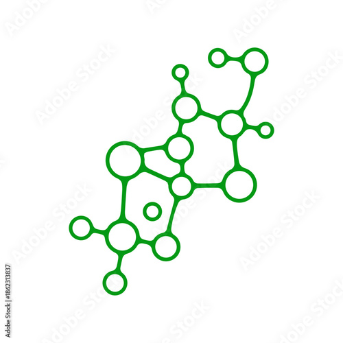 Abstract DNA Molecule structure vector .
