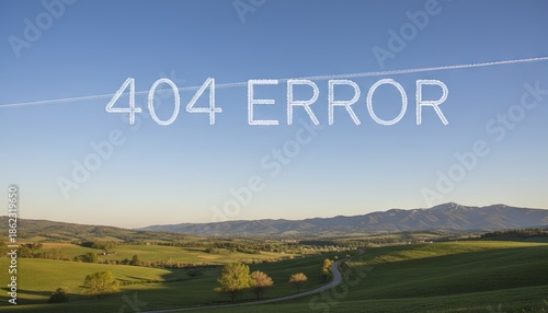 404 error file not found skywriting text in sky