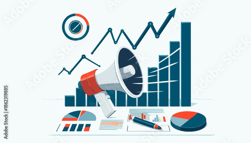 Marketing Growth Strategy Illustration