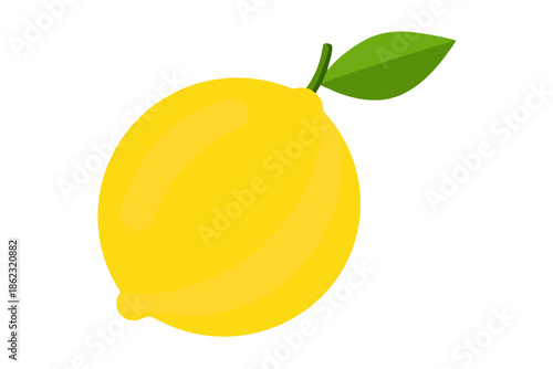 lemon with leaves